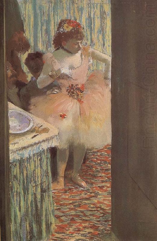 Dancer at the dressing room, Edgar Degas